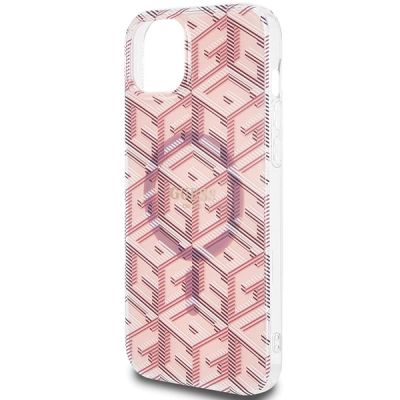 6. Guess IML GCube MagSafe case for iPhone 15 / 14 / 13 - pink