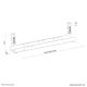 12. Neomounts ADS07-120WH Cable Organizer Desk Cable Tray White 1 pc.