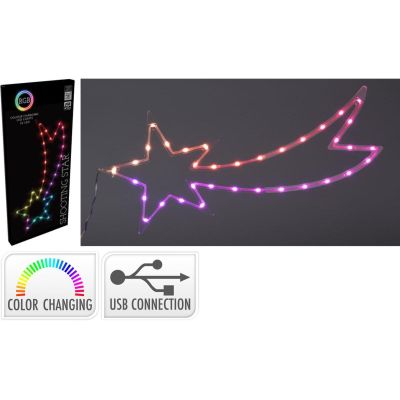 6. HANGING DECORATIVE COMET 35LED RGB USB