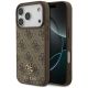 Guess 4G Small Classic Logo MagSafe Case for iPhone 17 Pro / 18 Pro - Brown