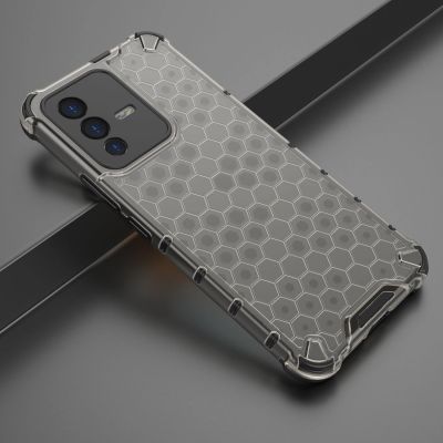 3. Honeycomb case armored cover with a gel frame Vivo V23 5G black