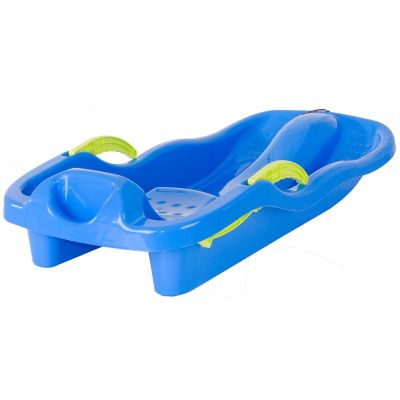 3. BLUE RACE PLASTIC SLEDS WITH BRAKES