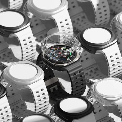 8. Ringke Slim & Tempered Glass Case + Glass Set for Samsung Galaxy Watch Ultra 47mm - Transparent