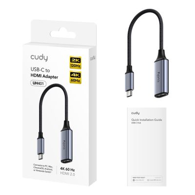 4. CUDY UH401 Docking Station HUB HDMI Output