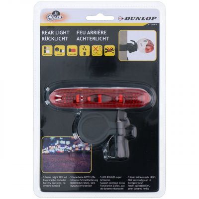 3. Dunlop 5 LED Rear Bike Light 249353