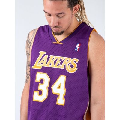 5. Mitchell & Ness Los Angeles Lakers NBA Swingman Jersey Lakers 99-00 Shaquille O`Neal SMJYGS18447-LALPURP99SON