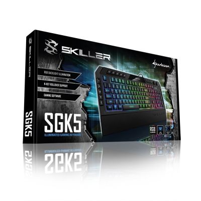 3. Sharkoon Skiller SGK5 USB QWERTZ Gaming Keyboard German Black