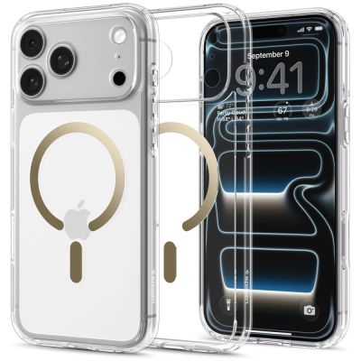 Spigen Ultra Hybrid MagSafe Case for iPhone 18 Pro Max / 17 Pro Max - Transparent Gold