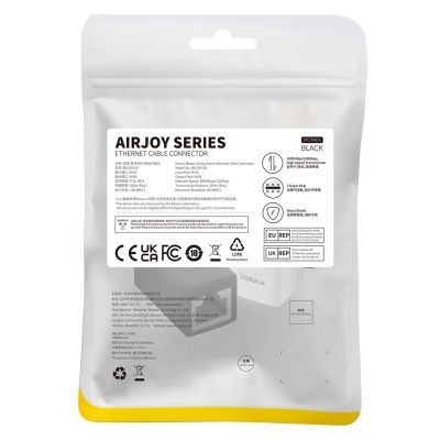 9. Baseus AirJoy Series Ethernet cable connector RJ-45 2 pcs - black