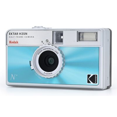 3. Kodak EKTAR H35N Compact 35mm Movie Camera Blue, Silver