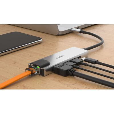 4. D-Link DUB-M520 adapter - Wired - Thunderbolt 3 - 60 W - 10,100,1000 Mbit/s - IEEE 802.3 - IEEE 802.3ab - IEEE 802.3az - IEEE 802.3u - IEEE 802.3x - Aluminum