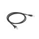 2. UTP patch cord Lanberg PCU5-10CC-0100-BK (RJ45 - RJ45 ; 1m; UTP; cat. 5e; black color)