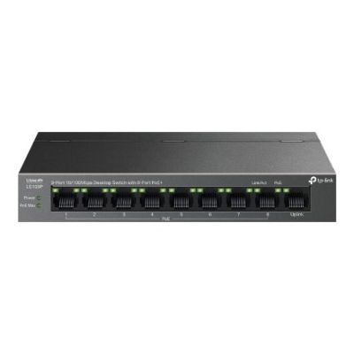 5. TP-Link LiteWave LS109P Network Link Unmanaged Fast Ethernet (10/100) PoE Support Black