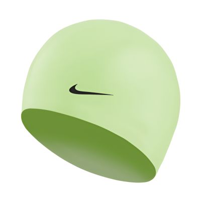 2. Nike Solid Silicone Barely Volt Green Swimming Cap 93060-740 OS