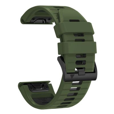 3. Tech-Protect Iconband Pro Strap for Garmin Fenix 5X / 5X Plus / 6X / 6X Pro / 7X / 8 / 8 Pro / 9 / 9 Pro (51 mm) – Green-Black