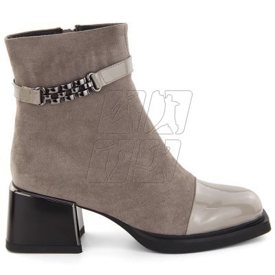 4. D&amp;A S.Barski ankle boots with decorative heel Premium Collection W MR880-018 OLI269C