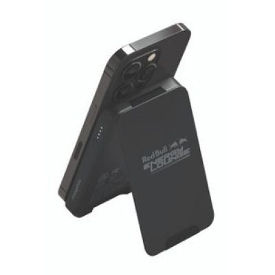 2. Mophie Snap+ Powerstation Mini Stand Red Bull Racing – magnetic 5000 mAh power bank with stand, MagSafe compatible (1x USB-C port) (black)