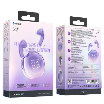 8. Acefast T9 Bluetooth 5.3 in-ear wireless headphones - purple