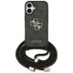 Guess 4G Big Logo Cord Stap Crossbody Case for iPhone 17 - Black