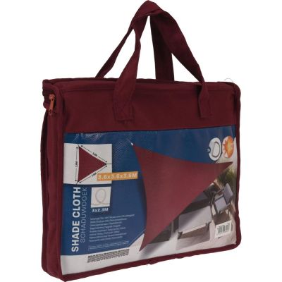 3. GARDEN SUN SAIL TRIANGLE 3.6X3.6X3.6M BURGUNDY