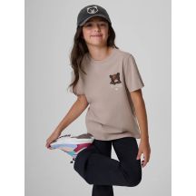 Girls' regular printed T-shirt 4F 4FJKAW26TTSHF4424-83S