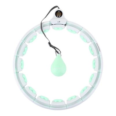 Hula hoop HMS HHW06 with studs, weight and counter green