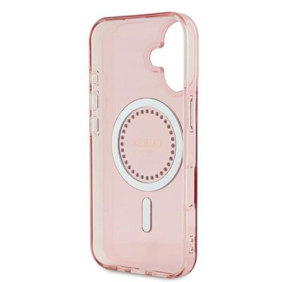 7. Guess IML Rhinestones MagSafe iPhone 16 Plus Case - Pink