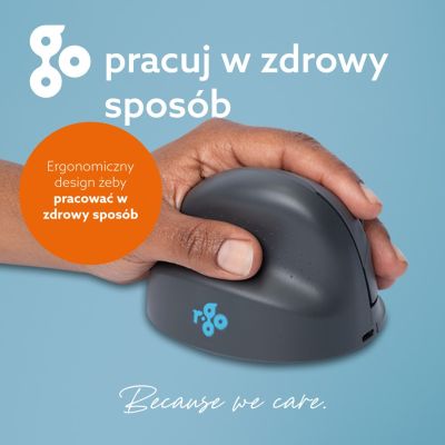 16. R-Go Tools R-Go HE Basic Vertical Mouse, Ergonomic Mouse, Medium Size (Hand Length 165-185 mm), Left-Handed, Bluetooth