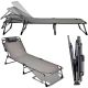 29. FOLDING CAMPING BED, 3-POSITION, 188 X 73 X 28 CM, DARK GREY