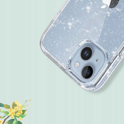 4. Tech-Protect FlexAir Hybrid Case for Samsung Galaxy S23 FE - Clear-Glitter