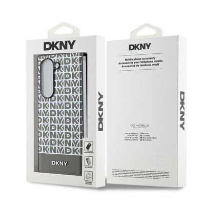 7. DKNY Repeat Pattern Bottom Stripe Case for Samsung Galaxy Z Fold 6 - Brown