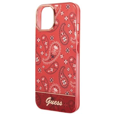 6. Guess GUHCP14MHGBNHR iPhone 14 Plus 6.7" red/red hardcase Bandana Paisley