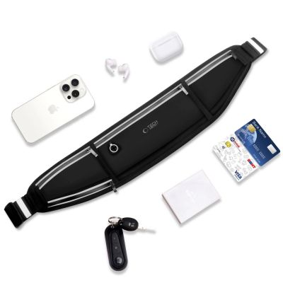 4. Tech-Protect M3 Universal Sport Waist Bag - Black