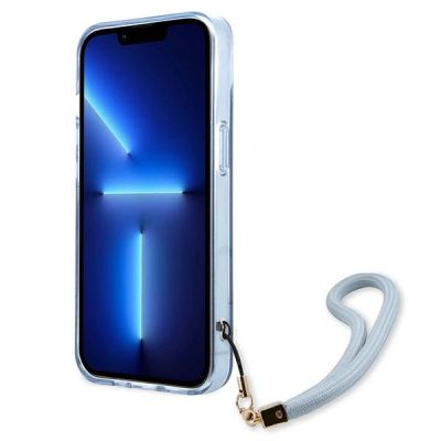 5. Guess GUHCP13MHTSGSB iPhone 13 6.1 "blue / blue hardcase Translucent Stap