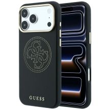 Guess Perforated 4G Gold Logo Magsafe Case for iPhone 17 Pro Max / 18 Pro Max - Black