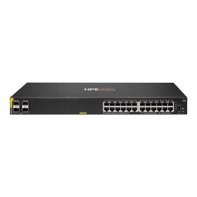 HPE Aruba Networking CX 6000 24p 10M/100M/1G Class4 PoE 4p SFP 1G 370W Managed Switch L3 Gigabit Ethernet (10/100/1000) PoE Support 1U