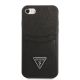 3. Guess GUHCI8PSATPK iPhone 7/8 SE 2020 / SE 2022 hardcase black/black hardcase Saffiano Triangle Logo Cardslot