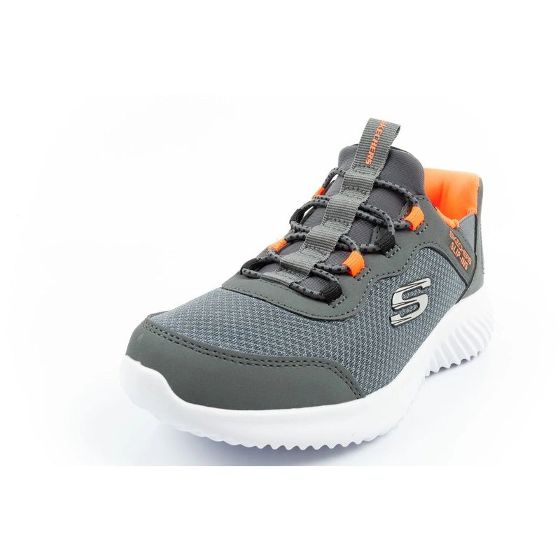 3. Skechers Bounder Slip-ins Junior Children's Sports Shoes Gray