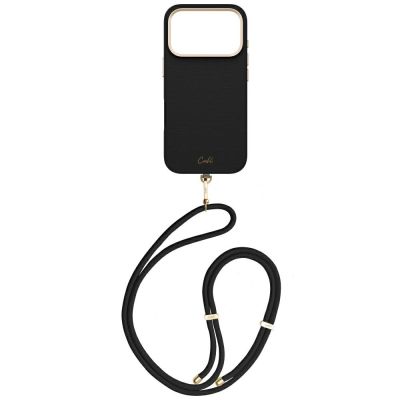 2. Uniq Coehl Mirelle Magnetic Charging Case for iPhone 17 Pro - Black