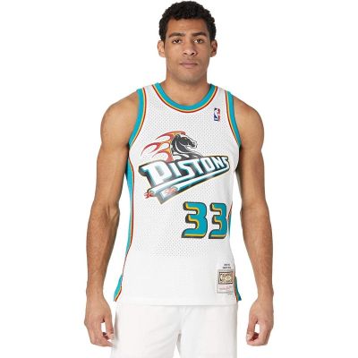 2. Mitchell & Ness Men's Detroit Pistons NBA Swingman Road Jersey Pistons 98 Grant Hill SMJYCP19211-DPIWHIT98GHI