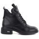 2. Black women’s leather heeled ankle boots Vinceza 133145