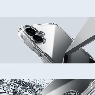 11. Nillkin Nature Pro Case for iPhone 16 - transparent and white