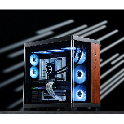 25. Jonsbo TK-4 Wood Tower Black, Wood