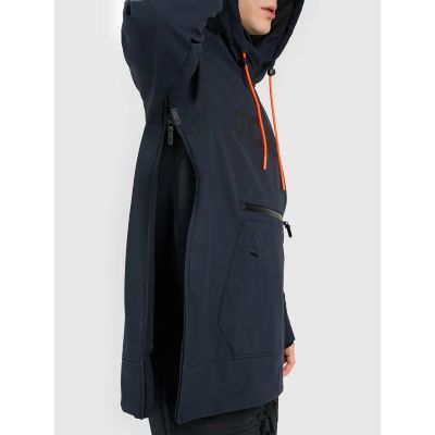 4. Men's 4F 4FRAW25TSOFM509-20S windproof softshell snowboard jacket with 5000 membrane