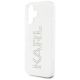 6. Karl Lagerfeld IML Rhinestones Logo iPhone 16 Case - Transparent