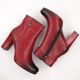 3. Women’s Red Insulated Block-Heel Ankle Boots M.Daszyński AF125-22