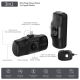 12. Wozinsky WF16-YLS 5000mAh 15W Lightning Mini Power Bank with Built-in USB-C Cable and Apple Watch Charger - Black
