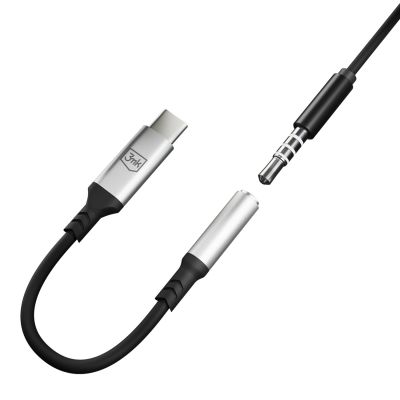 7. 3mk USB-C adapter - 3.5 mm minijack - silver