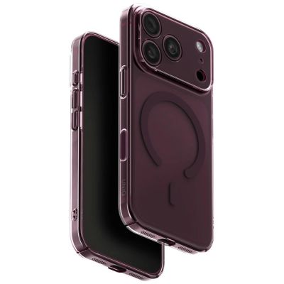 Uniq Airsuit Magclick Charging case for iPhone 18 Pro / 17 Pro - burgundy