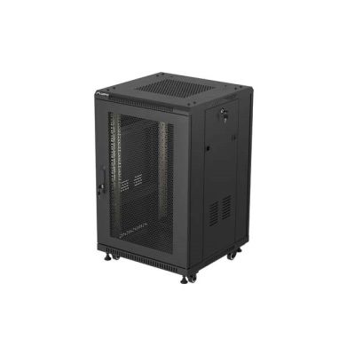 27. LANBERG FLOOR CABINET 18U 600X600 BLACK